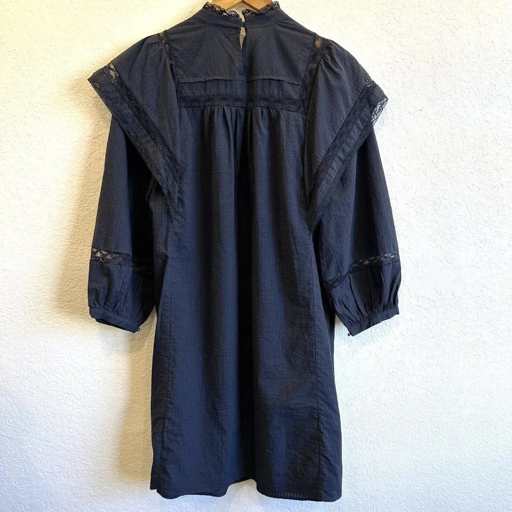 $150 Anthropologie Maeve fleetwood Tunic dress navy blue size 6 - Picture 5 of 6